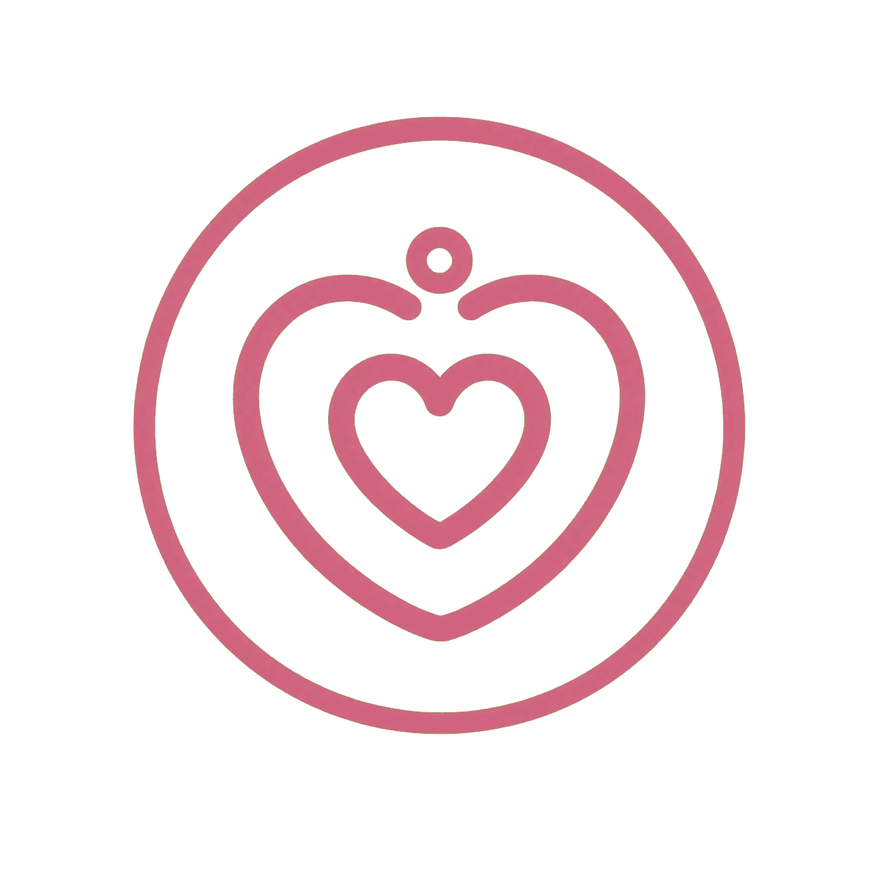 Heart-shaped comfort symbol